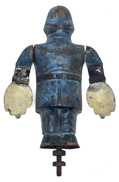 Louis Vincent Aronson - Whirligig Safety First Traffic Cop Hood Ornament Mascot