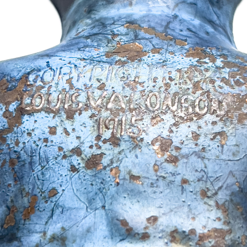 Louis Vincent Aronson - Whirligig Safety First Traffic Cop Hood Ornament Mascot