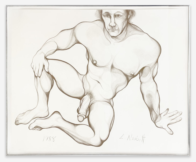 Lowell Nesbitt - Untitled (Male Nude)