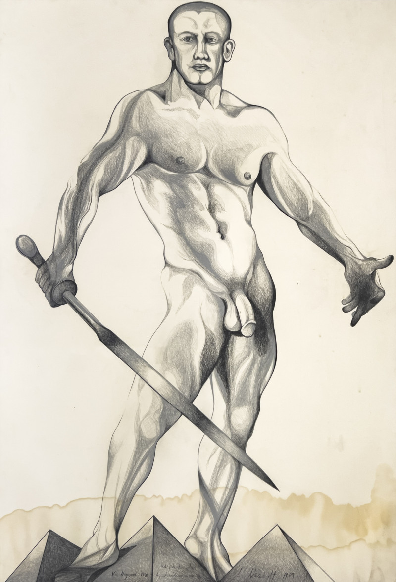 Lowell Nesbitt - Vic Haywood with Sword