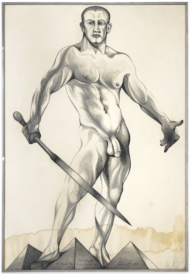 Lowell Nesbitt - Vic Haywood with Sword