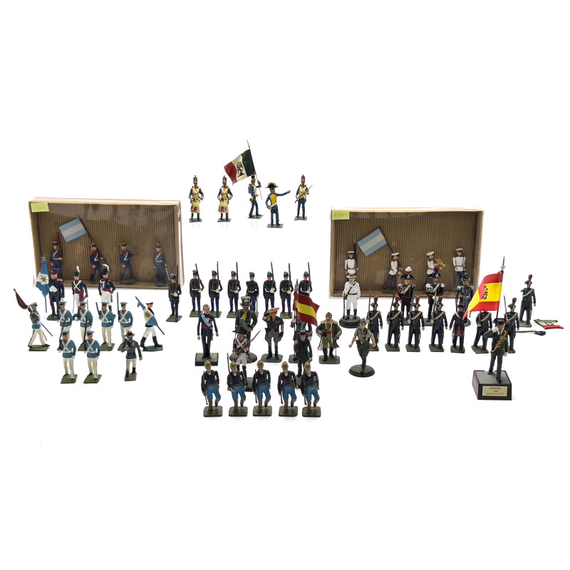Collection of Primarily Spanish, Italian, and Latin American Toy Soldiers, Group of 70