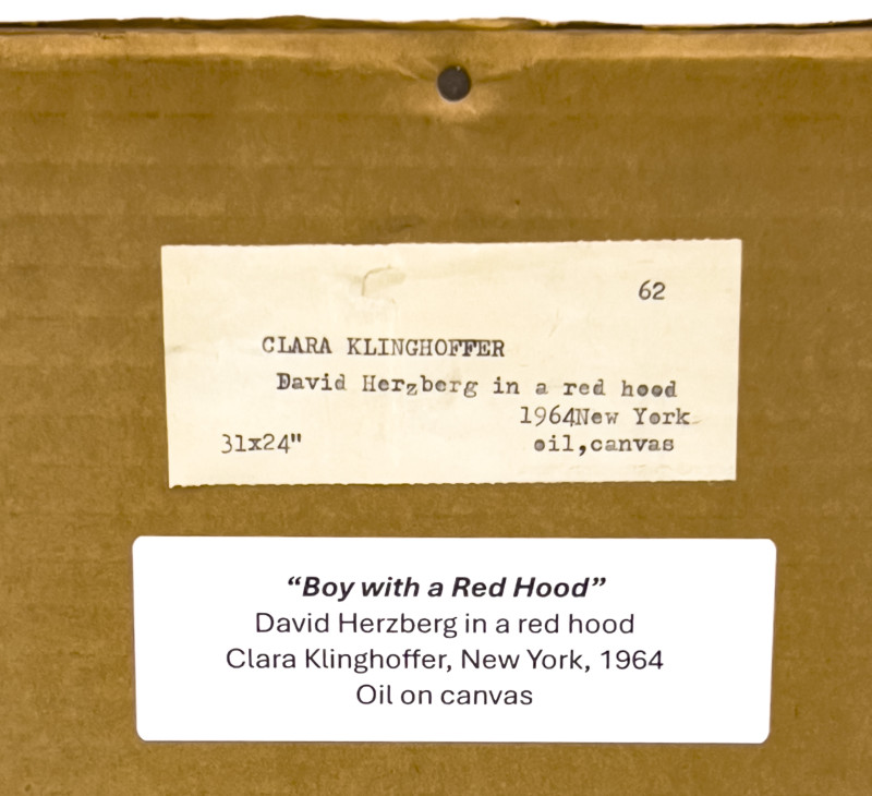 Clara Klinghoffer - Boy with a Red Hood (David Herzberg in a Red Hood)