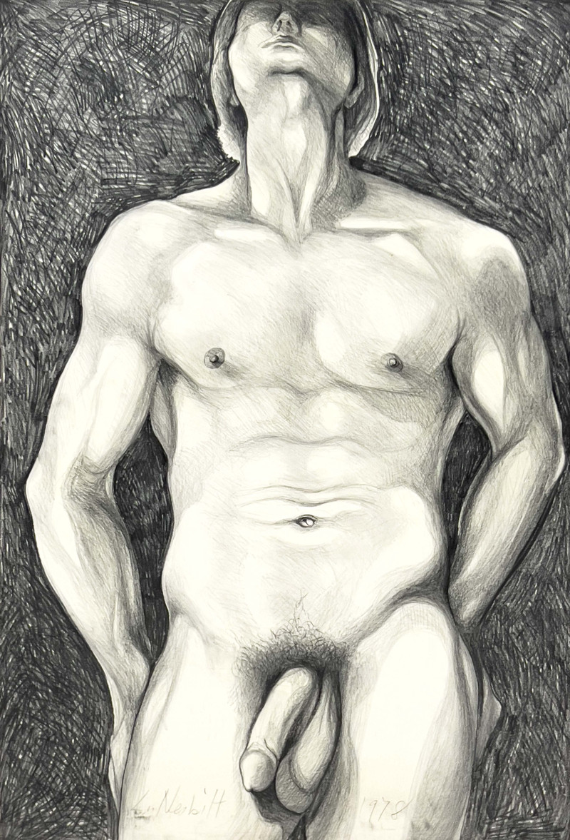 Lowell Nesbitt - Untitled (Male Nude)