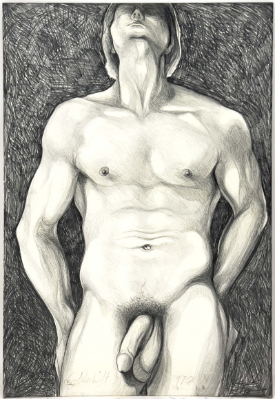 Lowell Nesbitt - Untitled (Male Nude)