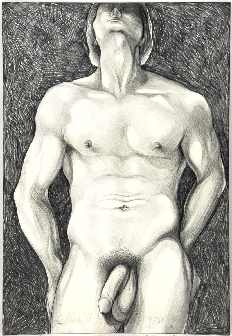 Lowell Nesbitt - Untitled (Male Nude)