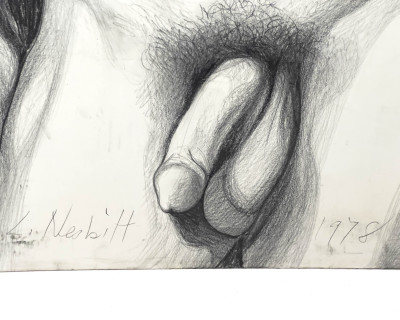 Lowell Nesbitt - Untitled (Male Nude)