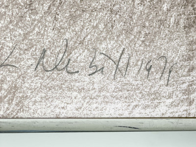 Lowell Nesbitt - Untitled (Nude Torso with Orchids)