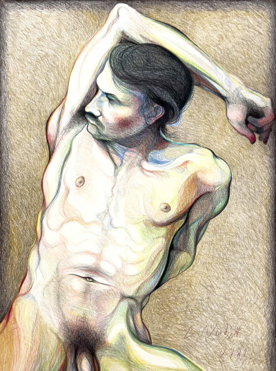 Image for Lot Lowell Nesbitt - Untitled (Nude Male)