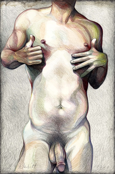Image for Lot Lowell Nesbitt - Untitled (Nude Man)