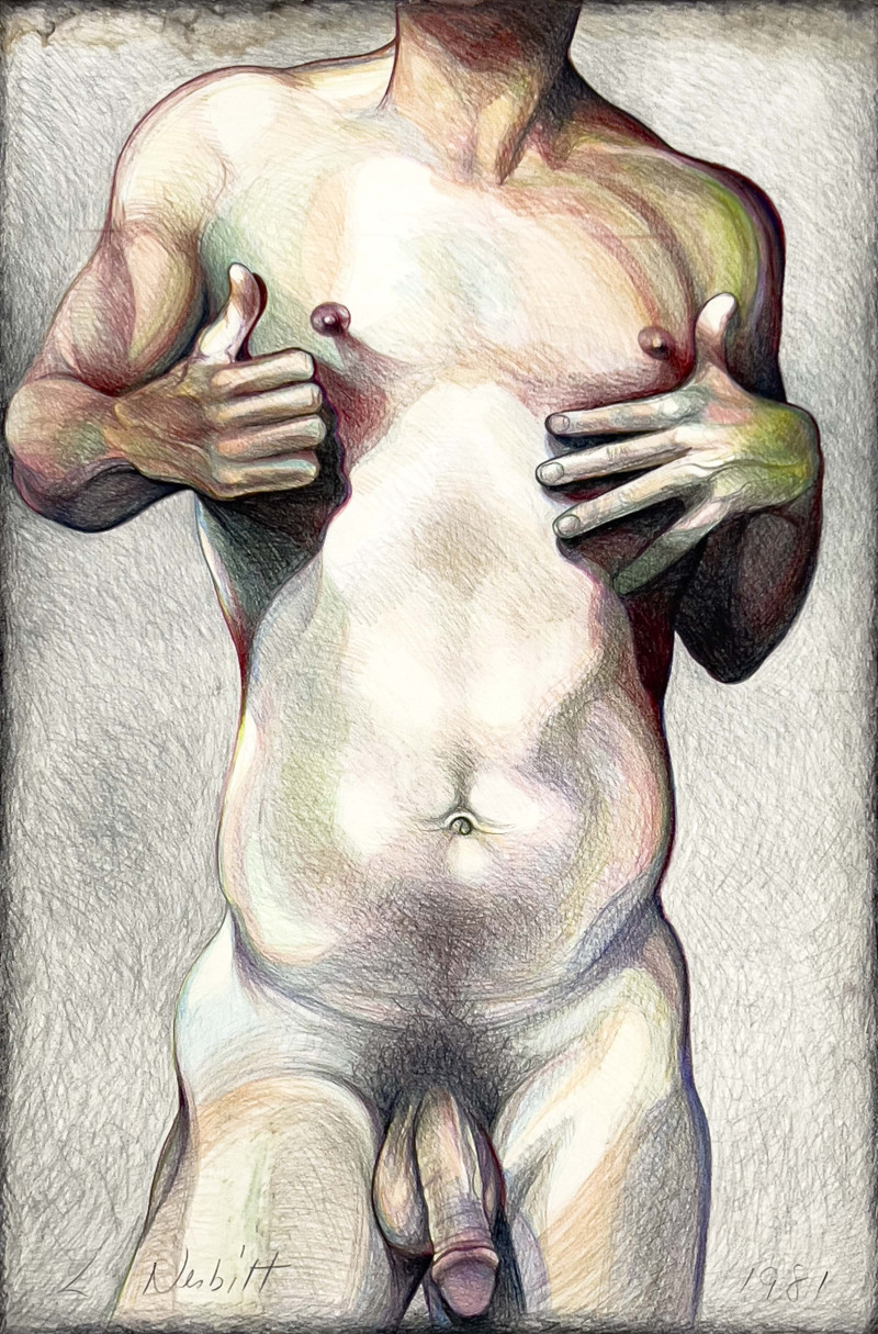Lowell Nesbitt - Untitled (Nude Man)