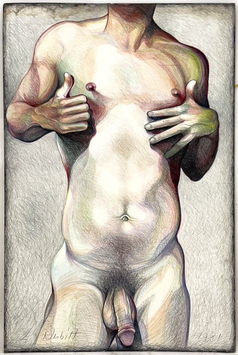 Lowell Nesbitt - Untitled (Nude Man)