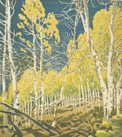 Gustave Baumann - Aspen Thicket / Cliff Dwellings / Aspen Red River, 3 Editions