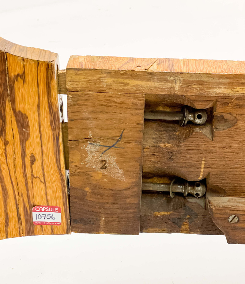 Art Deco Exotic Wood Veneer Bed