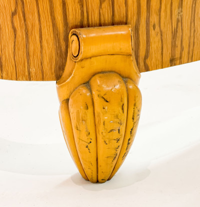 Art Deco Exotic Wood Veneer Bed