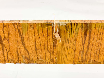 Art Deco Exotic Wood Veneer Bed