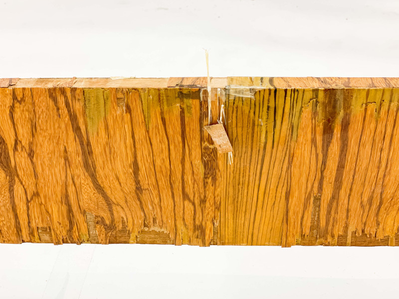 Art Deco Exotic Wood Veneer Bed