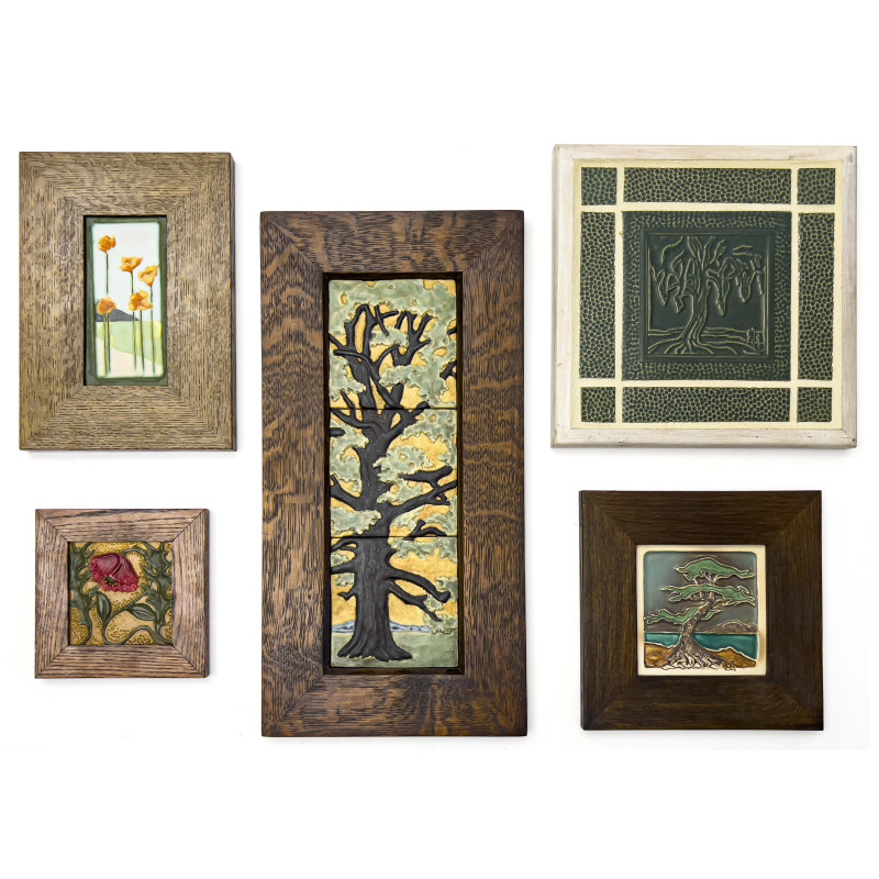 Ephraim Pottery and Other - Arts and Crafts Tiles, Group of 5