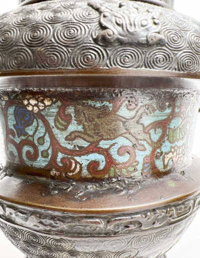 Chinese - Brass and Bronze Vases, Group of 3