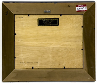 Winter Village Painting