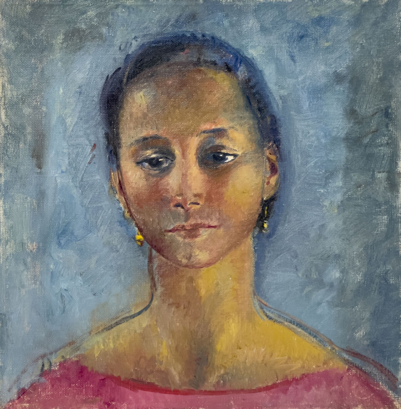 Clara Klinghoffer - Young Woman with Gold Earrings