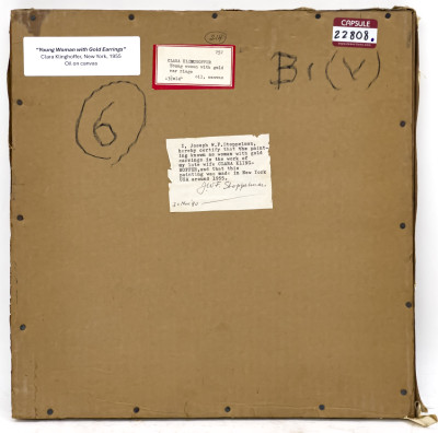 Clara Klinghoffer - Young Woman with Gold Earrings