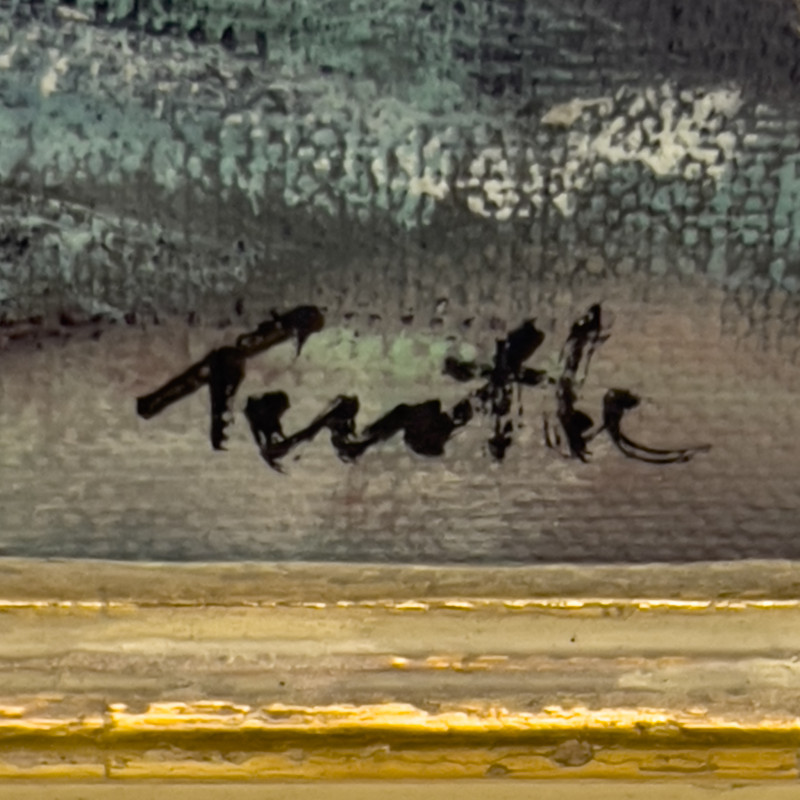 Arnold E. Turtle - Yellow Flowers in Blue Vase