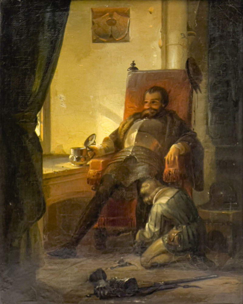 English School - Knight in Armor