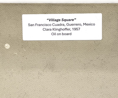 Clara Klinghoffer - Village Square (San Francisco Cuadra, Guerrero, Mexico)
