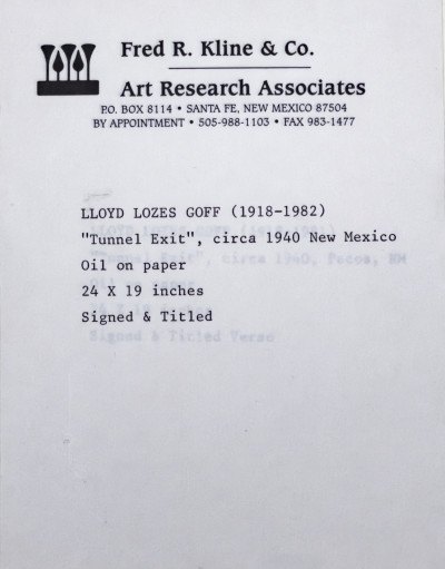 Lloyd Lózes Goff - Tunnel Exit