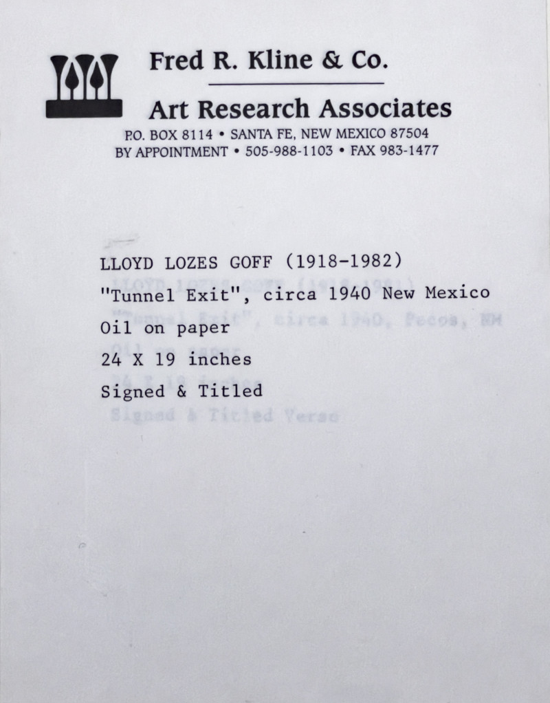 Lloyd Lózes Goff - Tunnel Exit