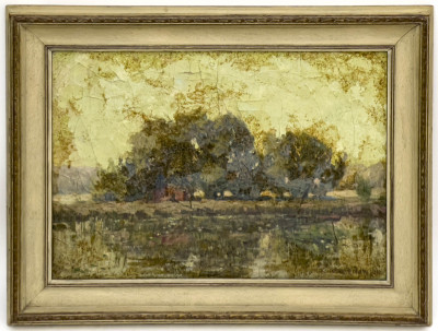 Charles William Dahlgreen - Untitled (Reflection of Trees on the River)