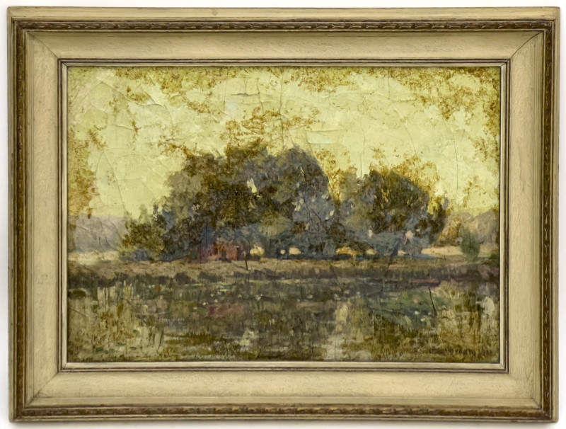 Charles William Dahlgreen - Untitled (Reflection of Trees on the River)