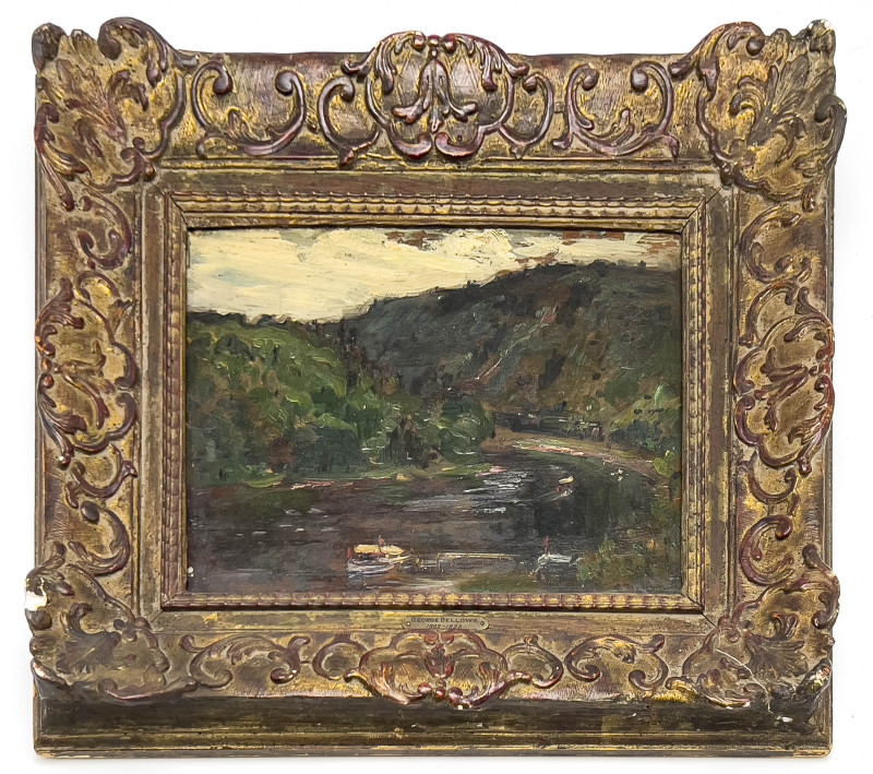 Mountain River Landscape Painting