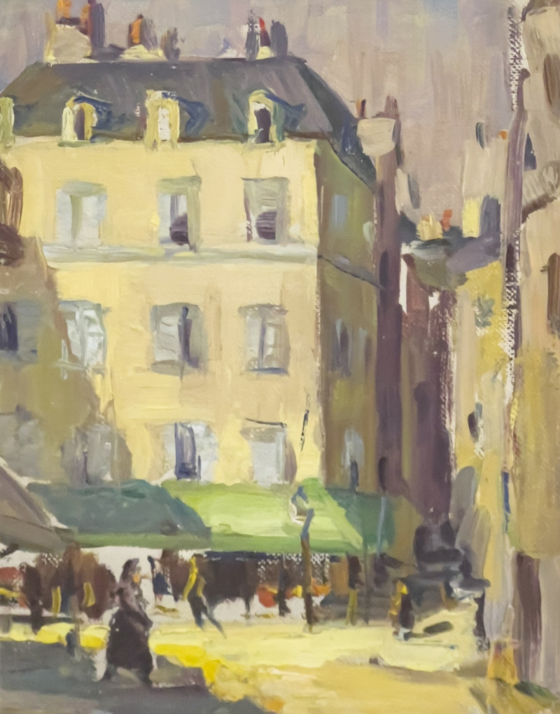 Lloyd Lózes Goff - Untitled (Paris Street with Green Awning)