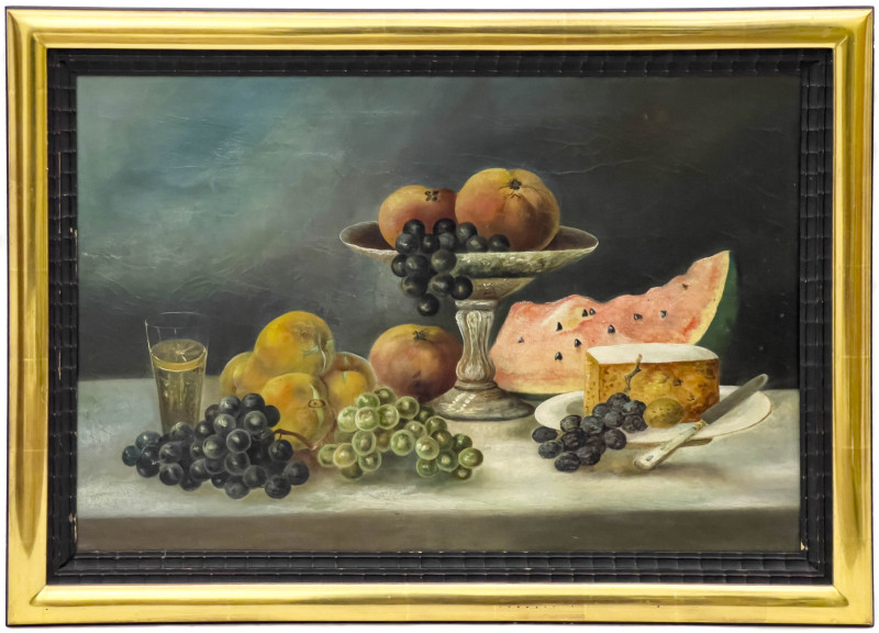 Still Life with Watermelon and Grapes