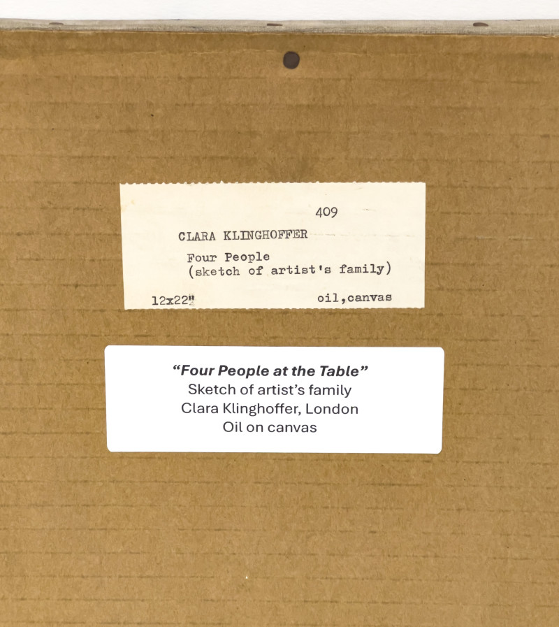 Clara Klinghoffer - Four People (Sketch of the Artist&apos;s Family)