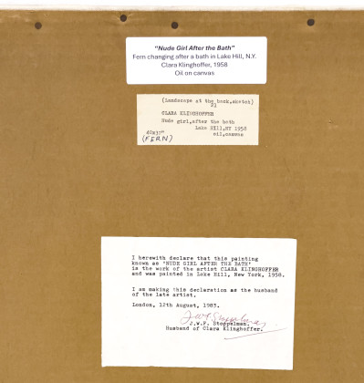 Clara Klinghoffer - Nude Girl After The Bath