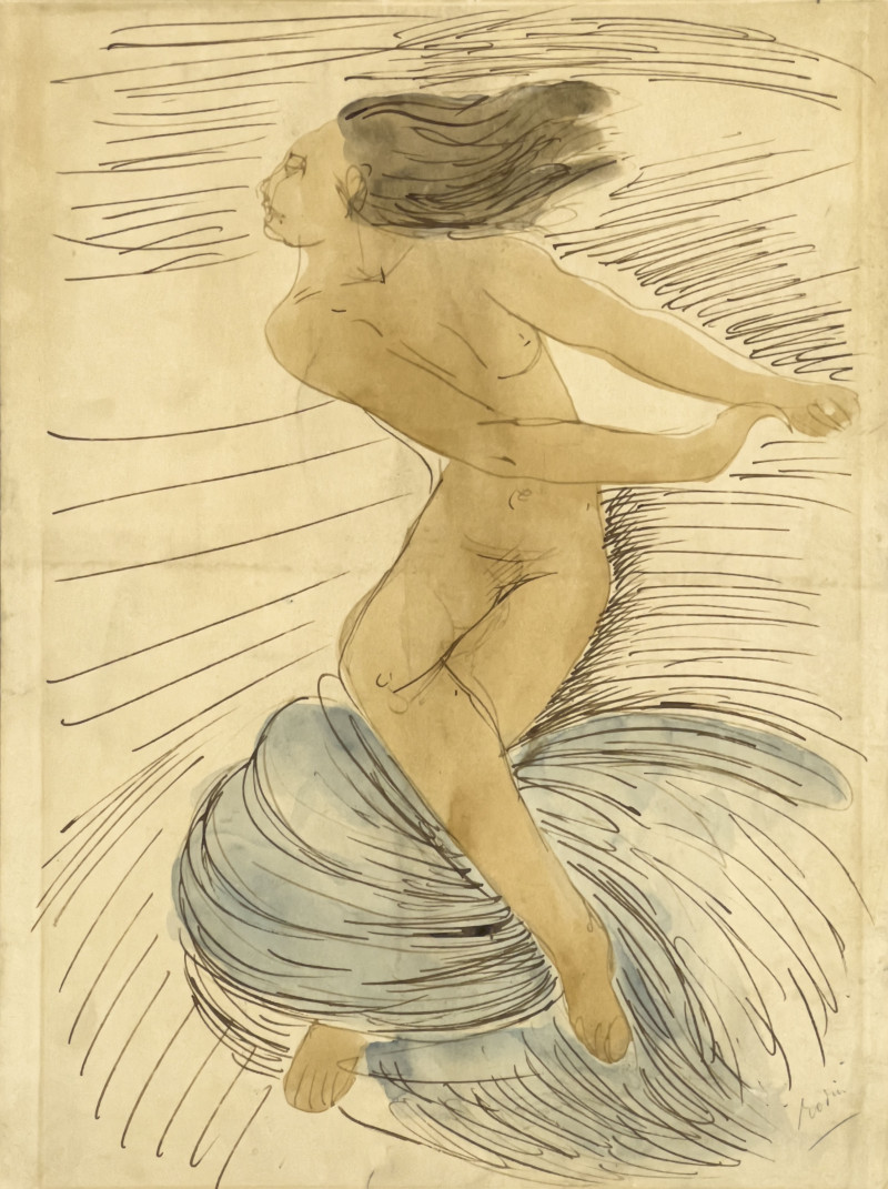 Untitled (Nude), Bears Signature &quot;Rodin&quot;