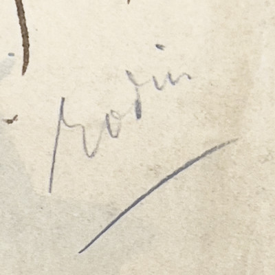 Untitled (Nude), Bears Signature &quot;Rodin&quot;