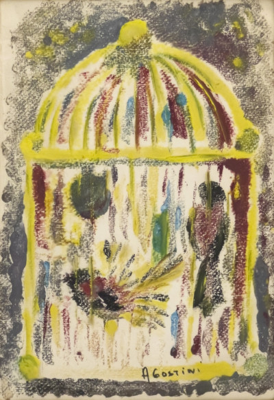 Tony Agostini - Untitled (Still Life / Bird Cage), 2 Paintings