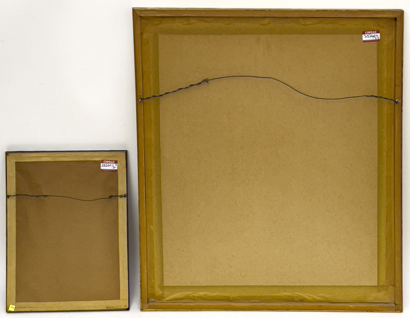 Tony Agostini - Untitled (Still Life / Bird Cage), 2 Paintings