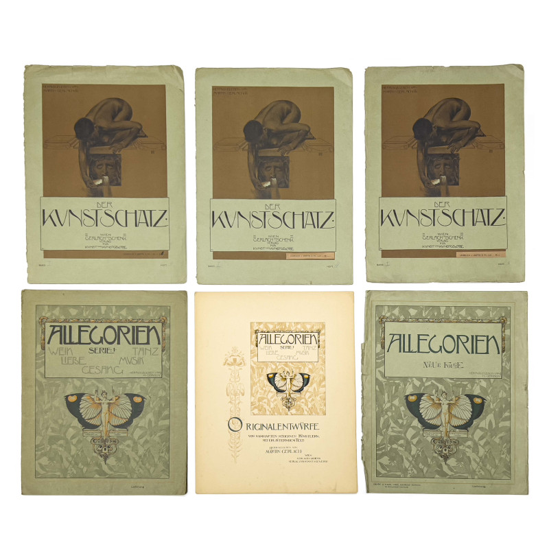 Art Nouveau Magazine Covers (Allegorien, neue Folge / Der Kunstschatz)