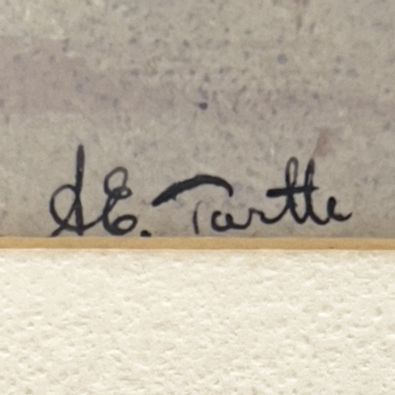 Arnold E. Turtle - Untitled (Harbor with Sailboats)