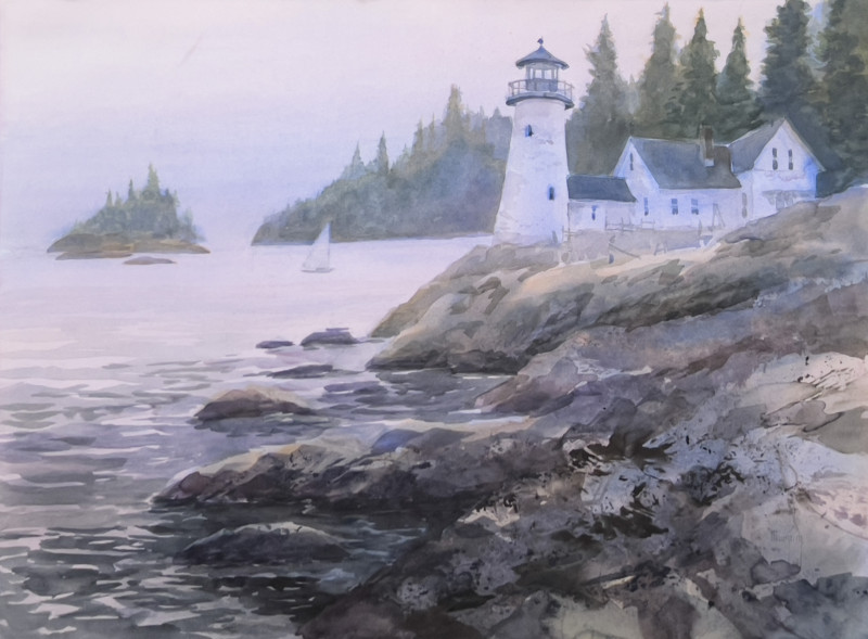 Lighthouse Watercolor