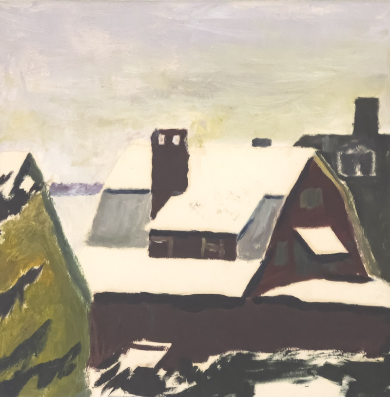 Dorothy Deyrup - Barn Paintings, 2 Works