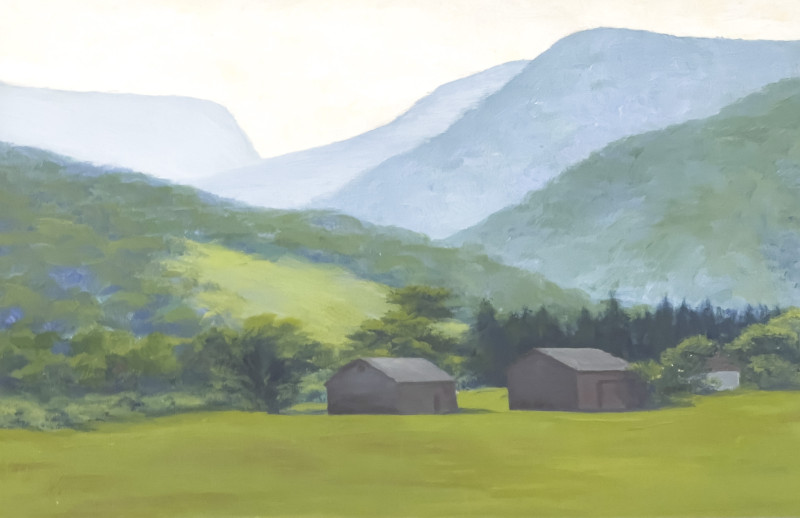 Dorothy Deyrup - Barn Paintings, 2 Works