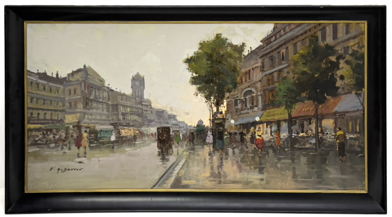 Paris Street Scene Painting