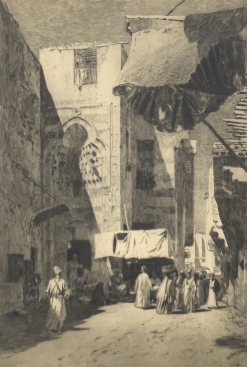 Axel Herman Haig - A Street in Cairo
