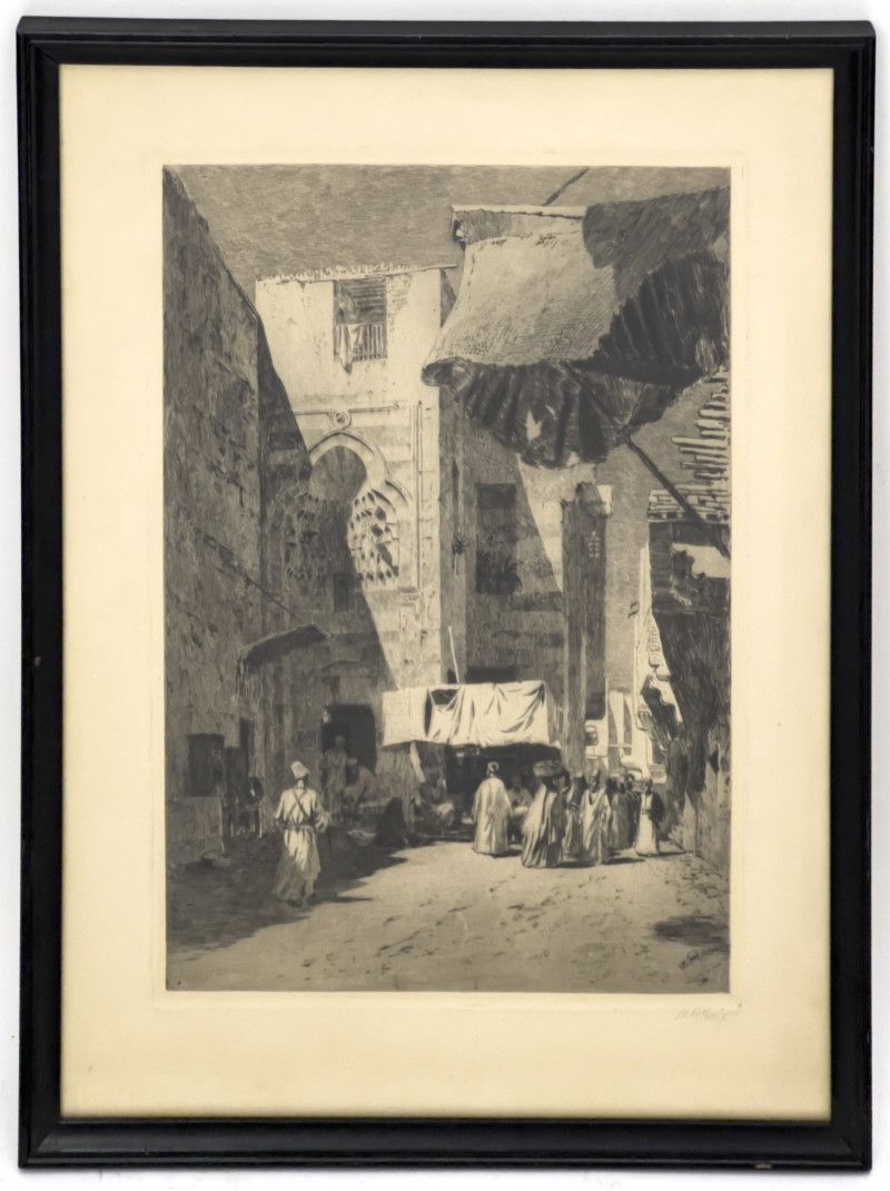 Axel Herman Haig - A Street in Cairo